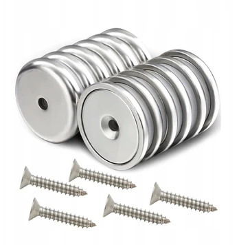 5x Neodiminis magnetinis laikiklis su plieniniu korpusu, 20mm