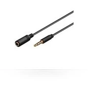 Kabelis MicroConnect Jack 3.5mm - Jack 3.5mm 1m juoda (IPOD003B)