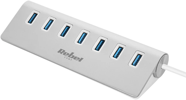 HUB (rozdzielacz) USB 3.0 7 portowy Rebel