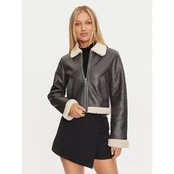 ONLY Dirbtinės odos striukė Betty 15322046 Pilka Regular Fit