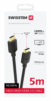 Swissten HDMI to HDMI 4K Cable 5m kaina