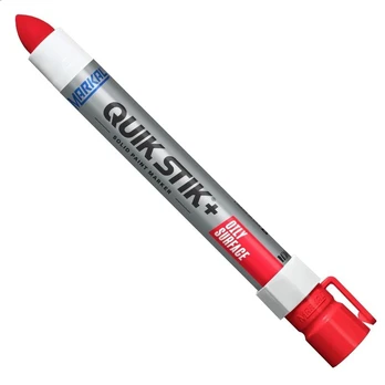 Žymeklis Markal Quik Stik Plus Oily Surface, 15.2 cm, raudona
