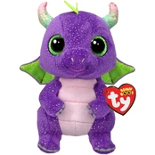 TY Beanie Boos pliušinis žaislas violetinis dinozauras DAPHNE, 15 cm, TY37362 kaina