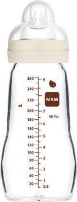 MAM Stiklinis buteliukas 260ml uni
