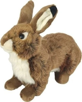 Minkštas pliušinis triušis 28cm rudas