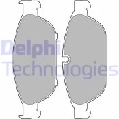 Stabdžių trinkelių rinkinys, diskinis stabdys DELPHI LP2301 kaina