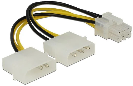 DELOCK maitinimo laidas PCI Express kortelei 15cm