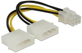 DELOCK maitinimo laidas PCI Express kortelei 15cm kaina