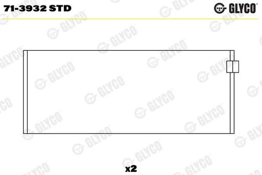 Guoliai dideliu galu GLYCO 71-3932 STD