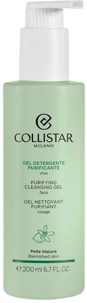 Collistar Purifying Cleansing Gel valomasis gelis veidui, 200 ml