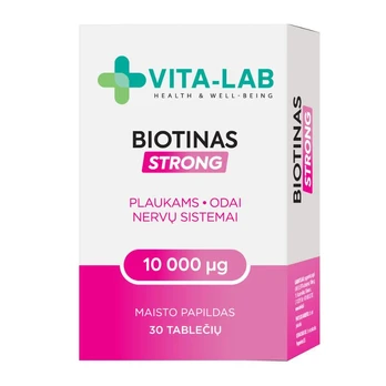Vita-Lab biotinas 10000 µg, 30 tablečių