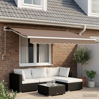 Ištraukiama markizė Taupe 3,5 x 2,5 m Poliesteris ir aliuminis