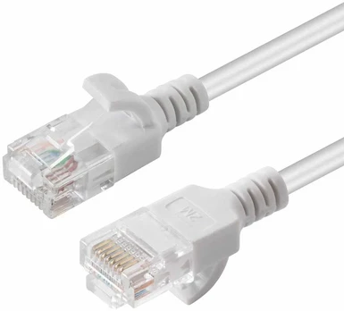 MicroConnect U/UTP CAT6 1.5M Baltas Slim