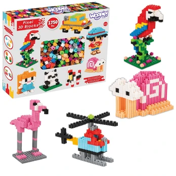 WOOPIE Statybiniai blokai 3D PIXEL 1750 el.
