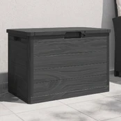Lauko dėžė pagalvėlėms, antracito, 77,5x44,5x53cm, PP kaina