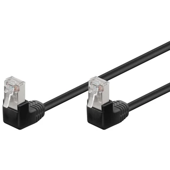 Goobay Patchcord CAT5e, F/UTP, kątowy 2x90°, 0.25m (96076)