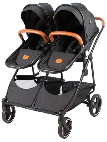 Universalus vežimėlis BabyTrold Duo, juodas