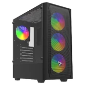 Savio Noctis Flow RGB Cube Black kaina