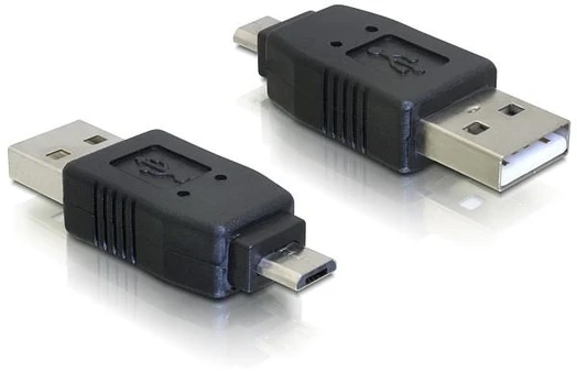 USB adapteris Delock microUSB - USB Juodas (65036)