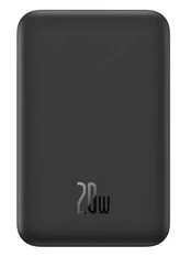 Magnetinis Mini Išorinis akumuliatorius Baseus 5000mAh 20W (juodos spalvos)