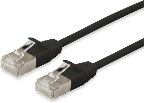 Equip Patchkabel Cat6A Slim F/FTP 2xRJ45 1.50m juodas LSZH Polybeutel