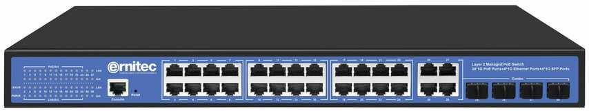 Šakotuvas Switch Ernitec ELECTRA-M224-1GB-370W