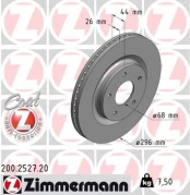 Stabdžių diskas ZIMMERMANN 200.2527.20 kaina