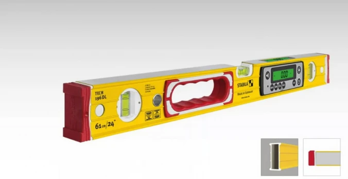 Skaitmeninis gulsčiukas TECH 196 DL IP67 100cm, Stabila