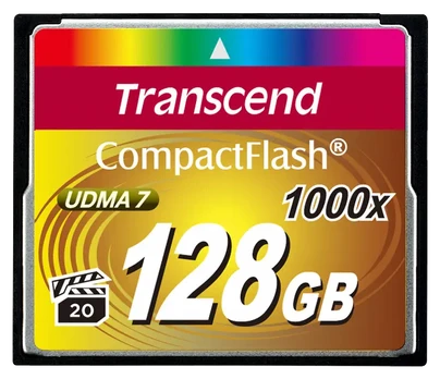 Transcend Compact Flash 128GB 1000x
