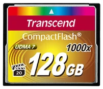 Transcend Compact Flash 128GB 1000x kaina