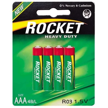 Rocket Heavy Duty AAA elementas, 4 vnt.