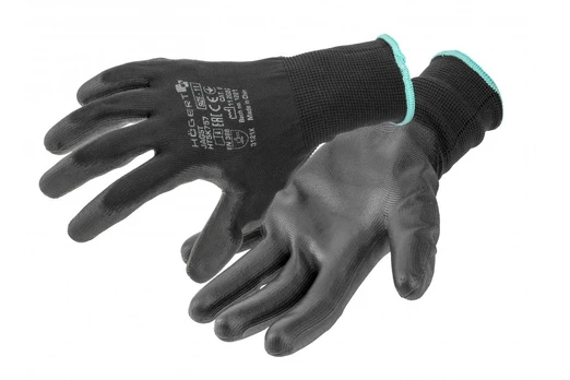 HOGERT darbo pirštinės polyester / polyurethane 9 dydis