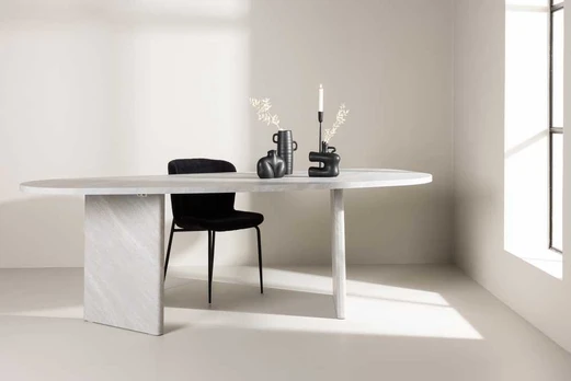 Venture Design Valgomasis stalas, Grönvik, 220x100 cm, Balta