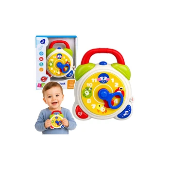 Lean Toys Interaktyvus mokomasis žadintuvas daugiaspalvis