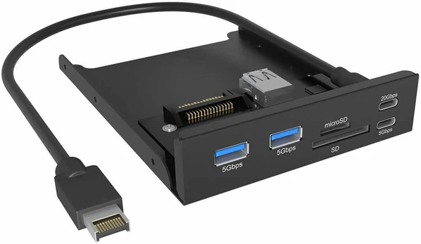 Šakotuvas Frontplatte Icy Box für 3,5" Einschub