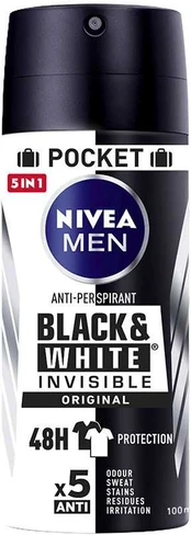 Nivea MEN Juodas & Baltas INVISIBLE deo vapo 100 ml