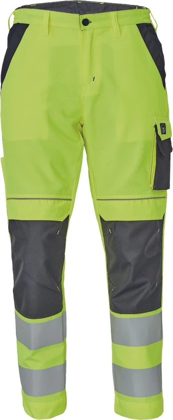 Darbo kelnės vyrams Cerva Max Vivo HV, juoda/geltona, 62 dydis