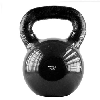 KNV28 Juodas KETUS KETTLEBELL VINILU DEngtas HMS