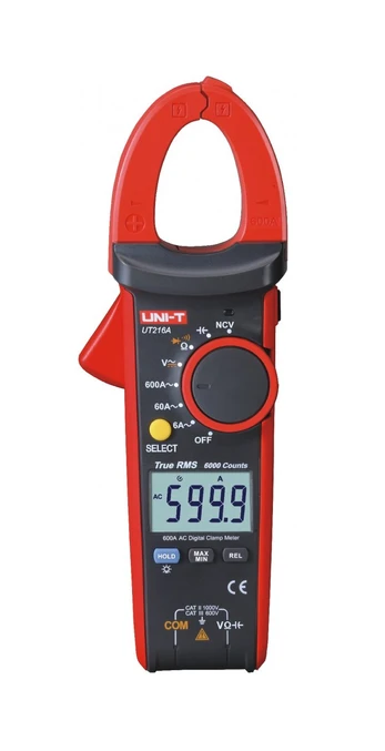 Uni-t 600 A TrueRMS spaustuko matuoklio modelis UT216A