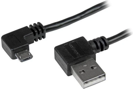 StarTech 6FT stačiakampis MICRO-USB CBL/M/M SU STAČIOJO KAMPO JUNGTIMIS