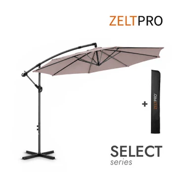 Skėtis terasai su užvalkalu Select Taupe