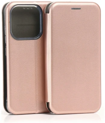 Dėklas Beline Book Magnetic do Xiaomi 17 rožinė-auksinė