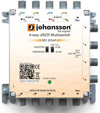 Multiswitch Unicable II Johansson 9754APL