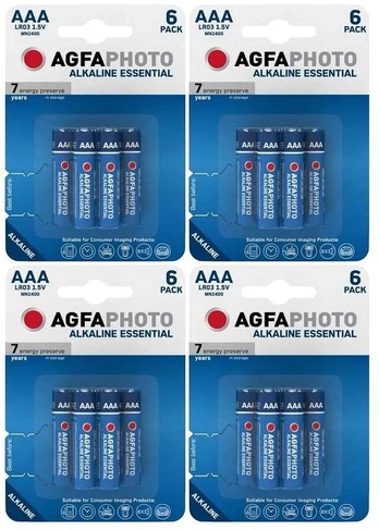 Elementai šarminiai AgfaPhoto Essential AAA 24vnt