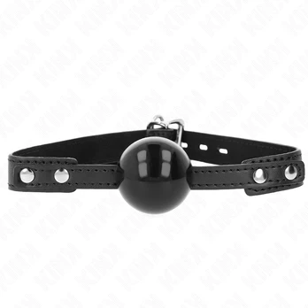 KINK Soft TPE Ball Gag Model 3 - Adjustable Strap 4cm Black