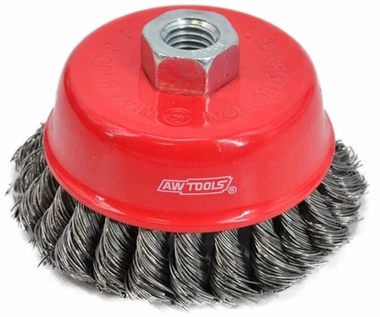 AW-Tools AWTOOLS ŠEPETYS DISKINIS 90mm M14 SUSUKTA VIELA