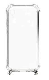 Evelatus iPhone XR silikoninis skaidrus su karoliais TPU dirželiu Apple Space Grey kaina