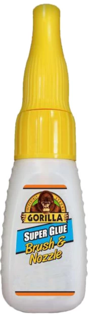 Universalūs momentiniai klijai Gorilla Brush & Nozzle 12g kaina