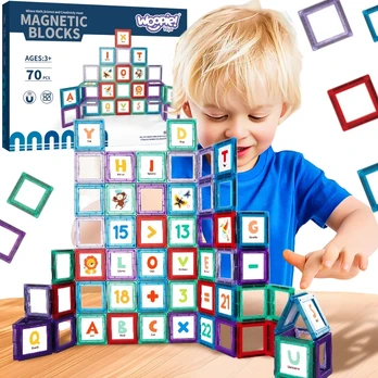 Woopie Magnetinis konstruktorius Raidės 70 det.