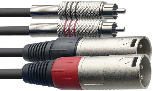 Stagg Kabelis 2x XLR - 2x RCA 3m